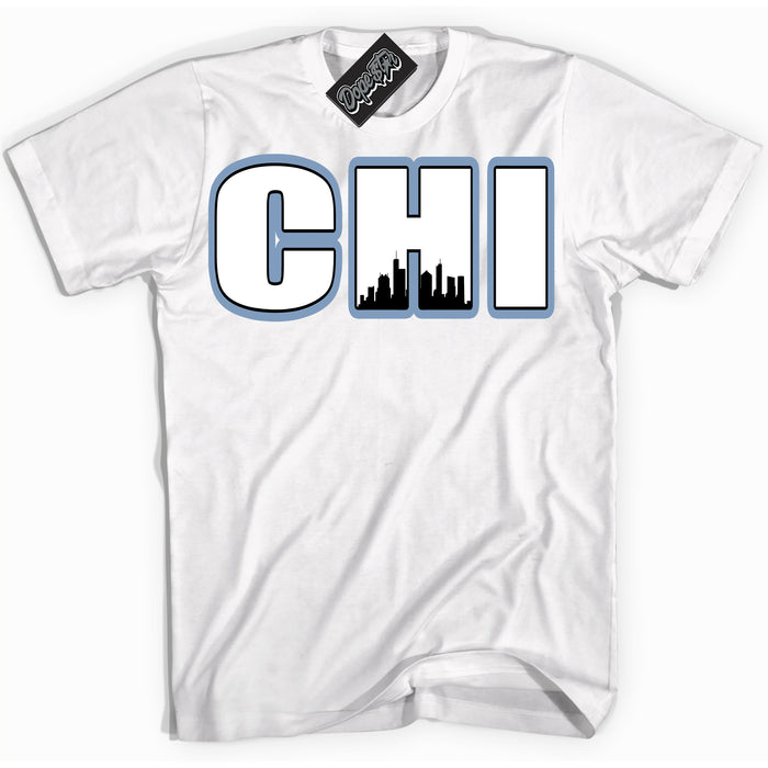 Cool White Shirt with “ Chicago” design that perfectly matches Reverse Oreo 6s Sneakers.