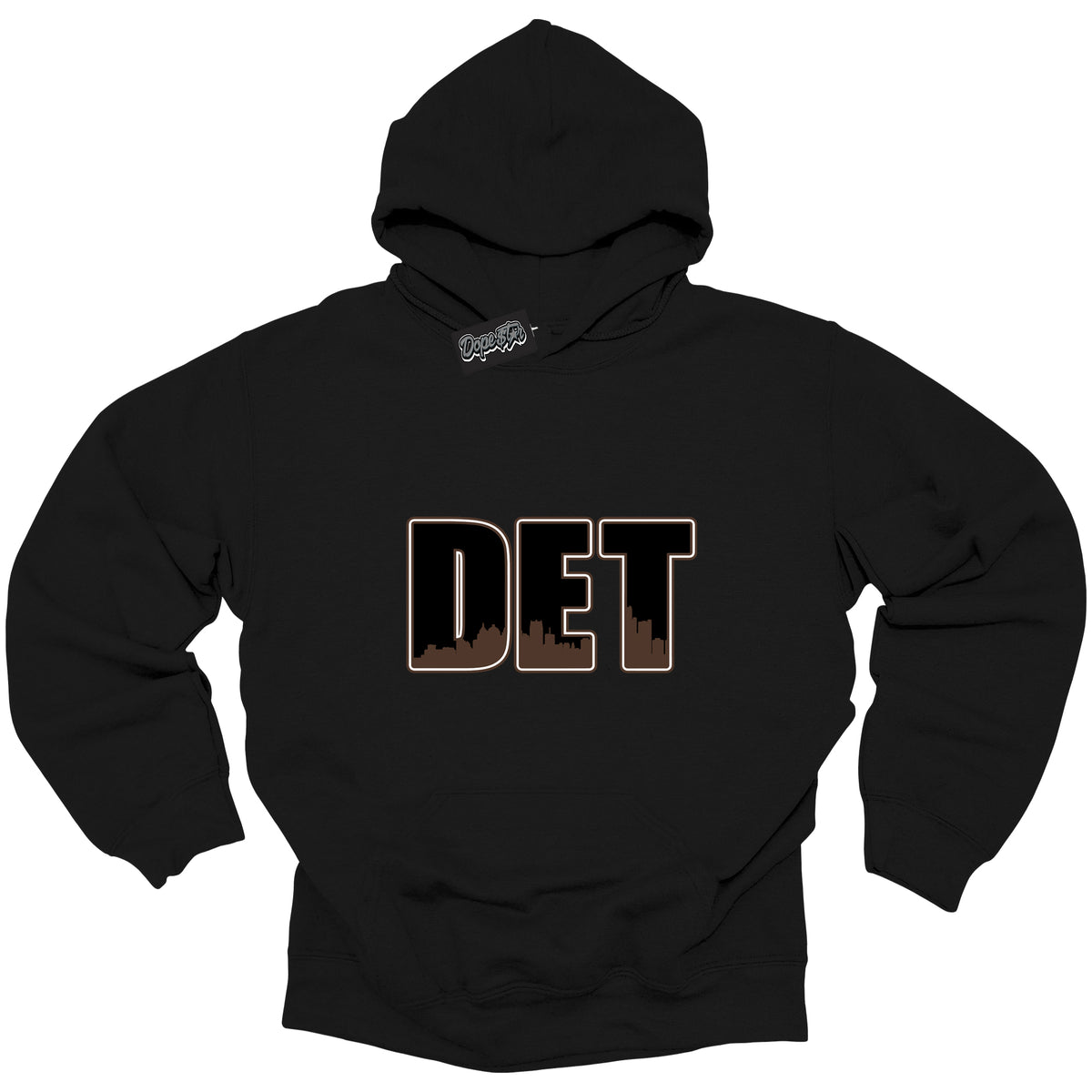 Cool Black Graphic DopeStar Hoodie with “ Detroit “ print, that perfectly matches Palomino 1s sneakers