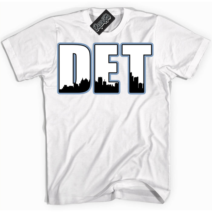 Cool White Shirt with “ Detroit” design that perfectly matches Reverse Oreo 6s Sneakers.