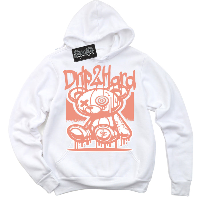 Dunk Low Light Wild Mango 'Drip 2 Hard' Hoodie – White Streetwear Sweatshirt | Sneaker Matching Hoodie for Dunk Low Light Wild Mango | Urban Fashion for Drip 2 Hard | Men's & Women's Streetwear Outfit by Sneaker Shirts Outlet.