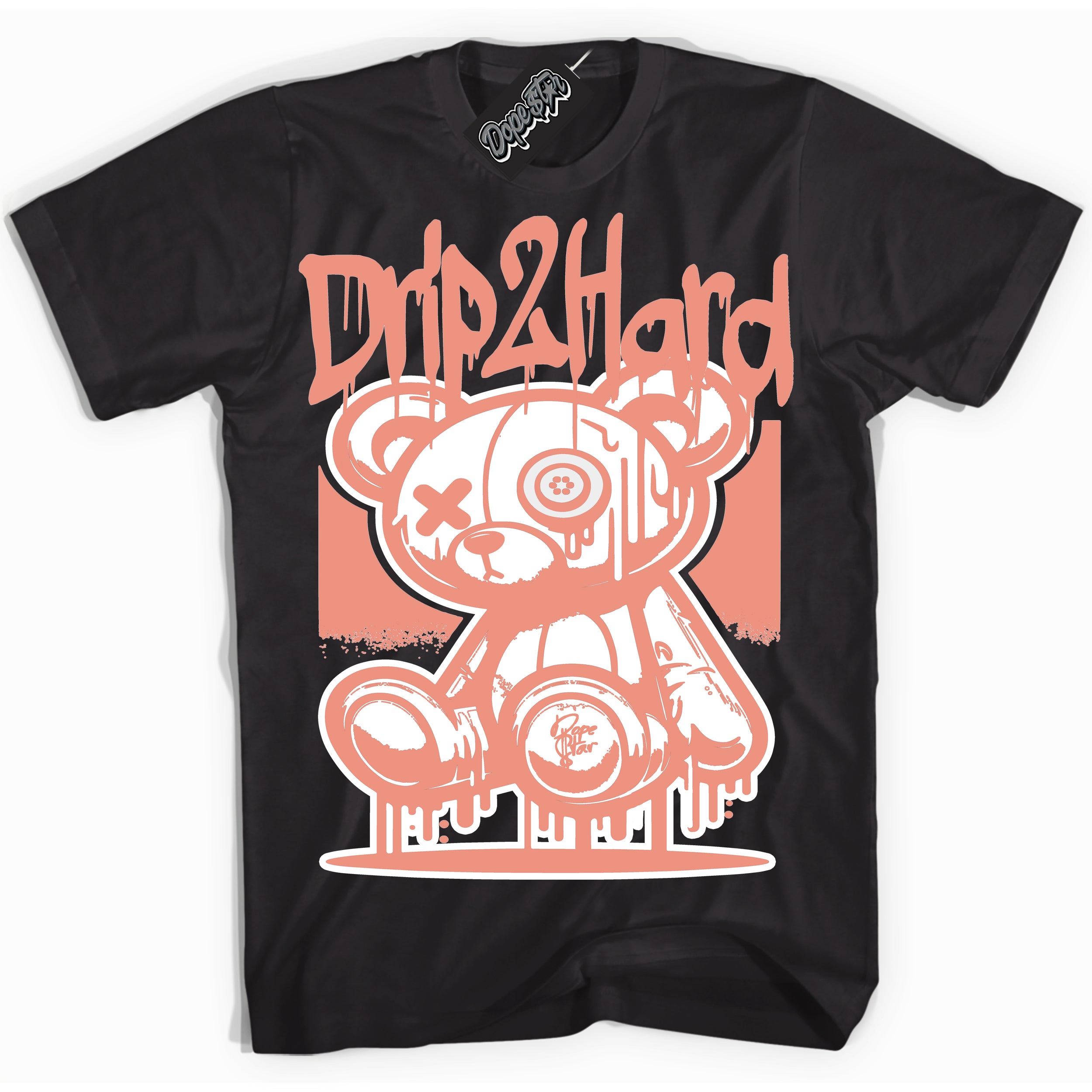 Dunk Low Light Wild Mango 'Drip 2 Hard' Shirt – Black Streetwear T-Shirt | Sneaker Matching Tee for Dunk Low Light Wild Mango | Urban Fashion for Drip 2 Hard | Men's & Women's Streetwear Outfit by Sneaker Shirts Outlet.