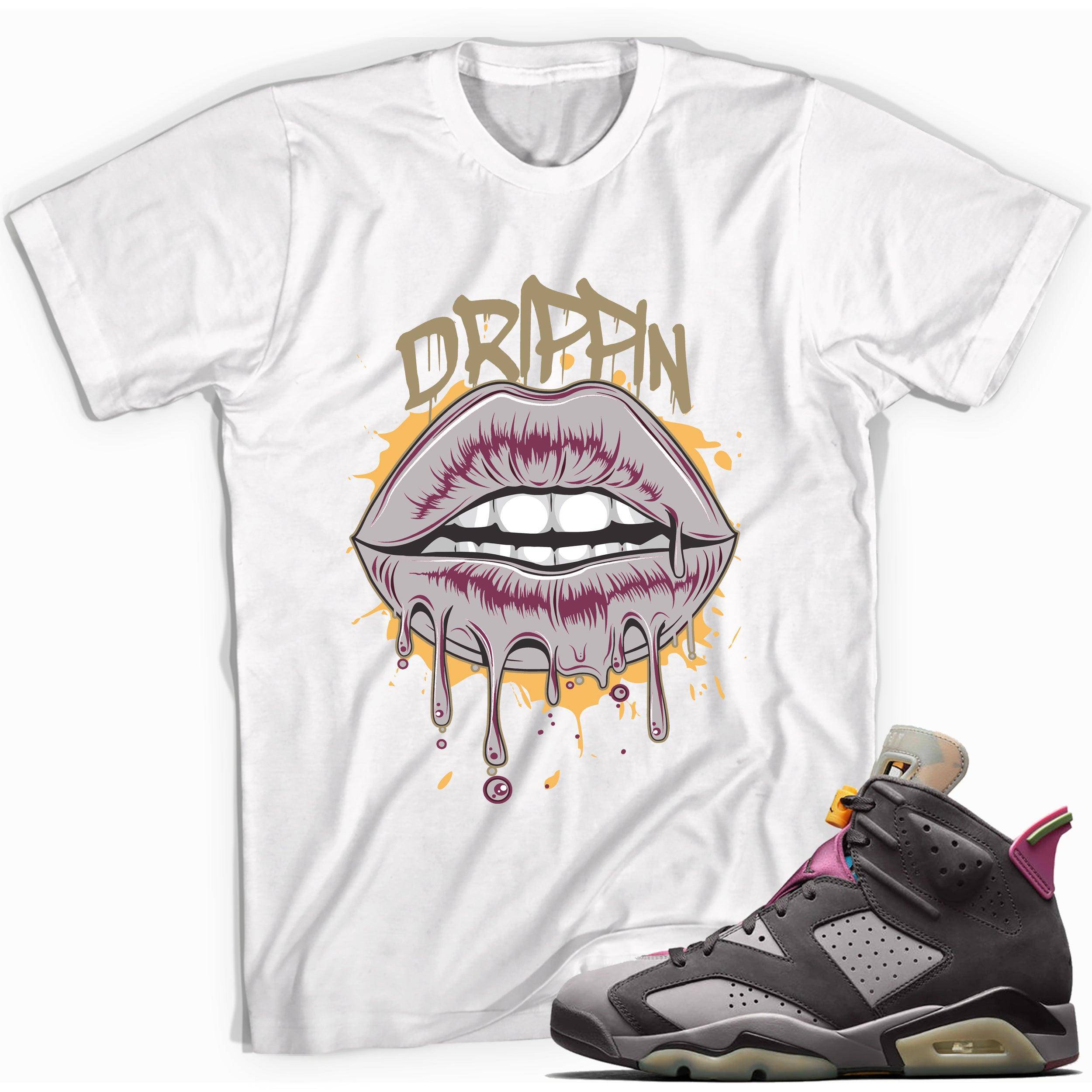 6s Bordeaux Shirt Drippin Lips