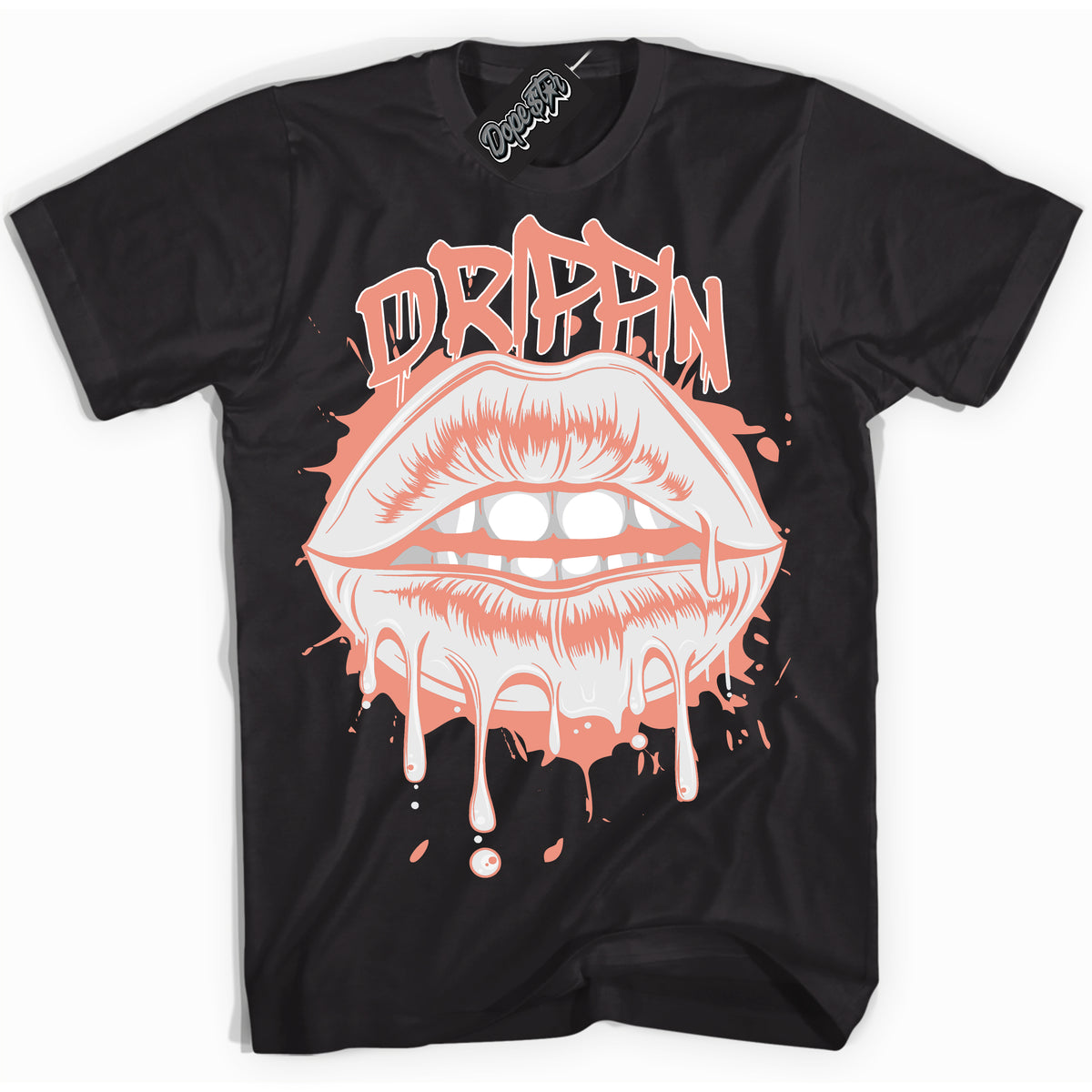 Dunk Low Light Wild Mango 'Drippin' Shirt – Black Streetwear T-Shirt | Sneaker Matching Tee for Dunk Low Light Wild Mango | Urban Fashion for Drippin | Men's & Women's Streetwear Outfit by Sneaker Shirts Outlet.
