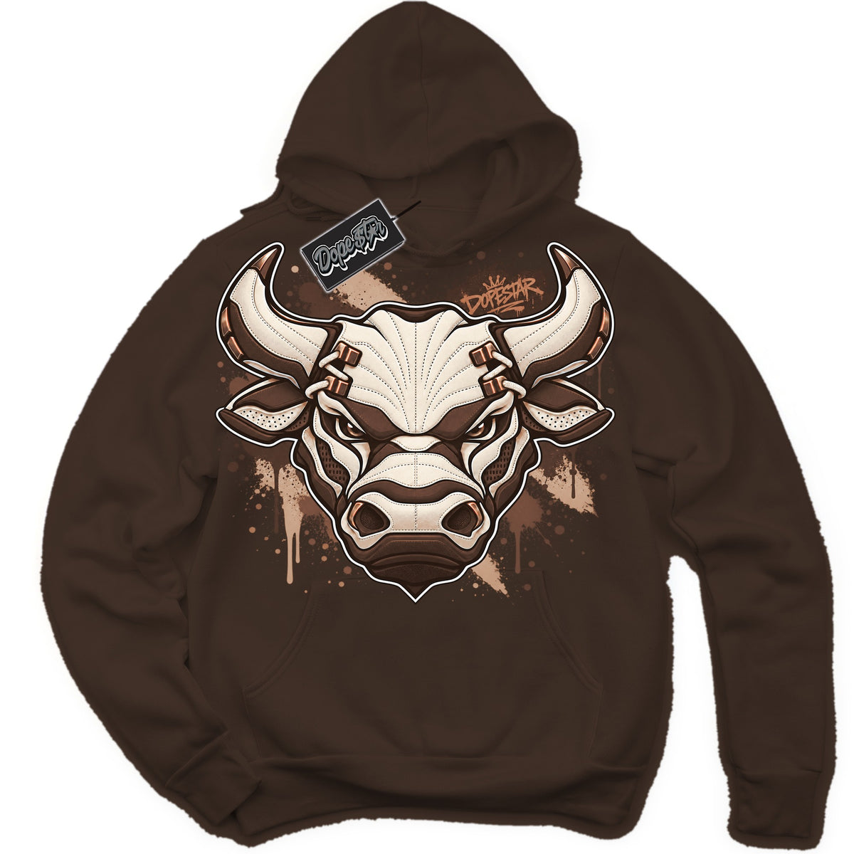 Bull Fireside 12s hoodie in Dark Chocolate by Dope Star Brand