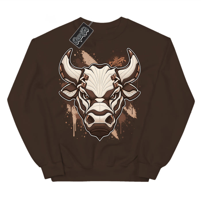 Bull Fireside 12s sweatshirt in Dark Chocolate by Dope Star Brand