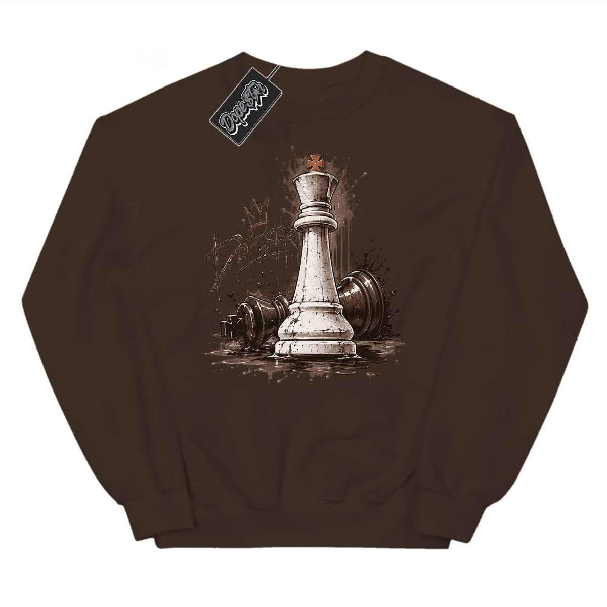 Checkmate Fireside 12s sweatshirt in Dark Chocolate by Dope Star Brand