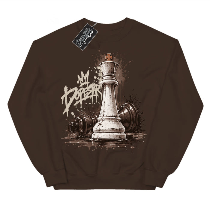 Checkmate Fireside 12s sweatshirt in Dark Chocolate by Dope Star Brand