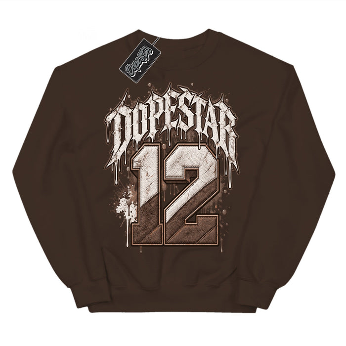 Dopestar 12 Fireside 12s sweatshirt in Dark Chocolate by Dope Star Brand