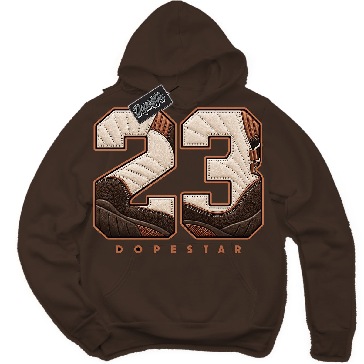 23 Fireside 12s hoodie in Dark Chocolate by Dope Star Brand