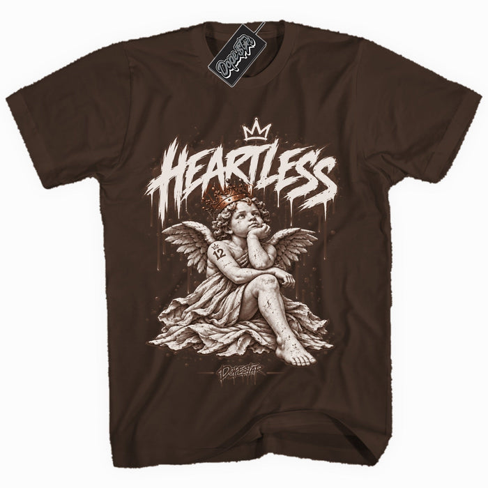 Fireside 12s Heartless graphic tee in dark chocolate