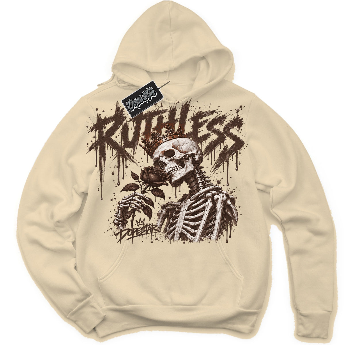 Fireside 12s Ruthless graphic hoodie in sand