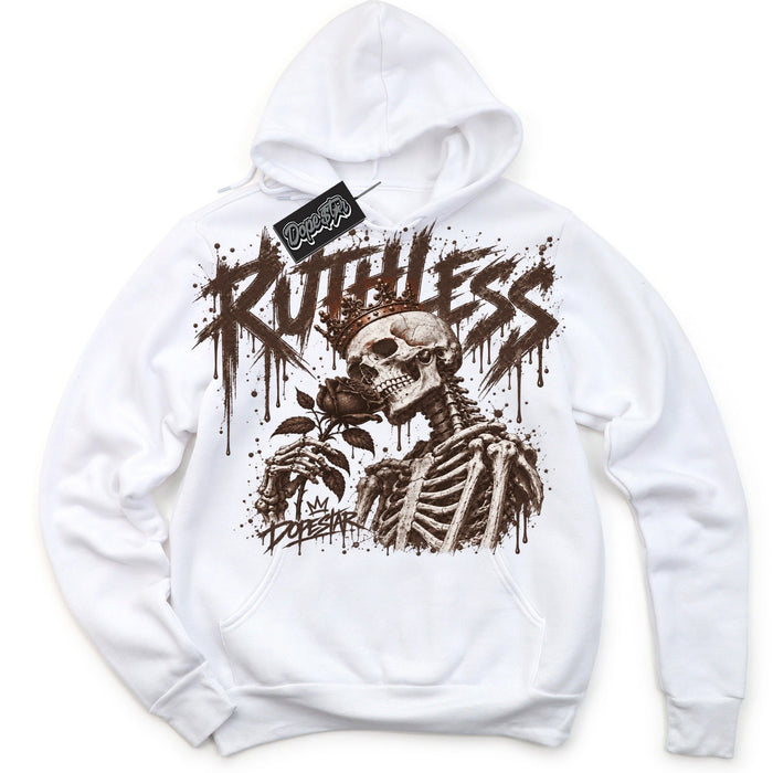 Fireside 12s Ruthless graphic hoodie in white