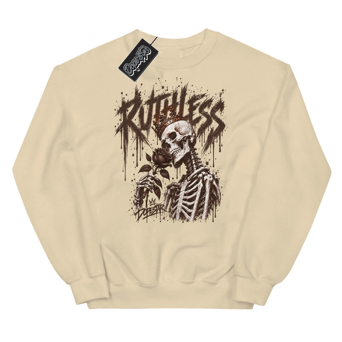 Fireside 12s Ruthless graphic sweatshirt in sand