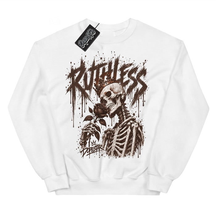 Fireside 12s Ruthless graphic sweatshirt in white