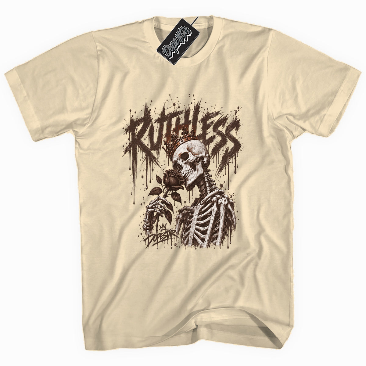 Fireside 12s Ruthless graphic tee in sand