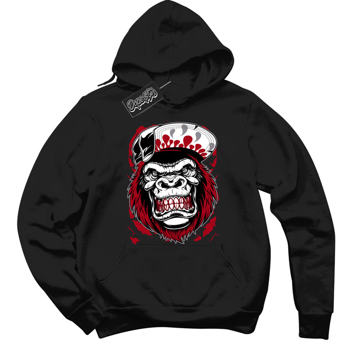 Cool Black Hoodie with “ Gorilla Beast ”  design that Perfectly Matches  Bred Reimagined 4s Jordans.