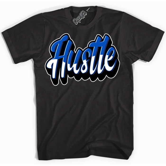 Dunk Low Astronomy Blue 'Hustle' Shirt – Black Streetwear T-Shirt | Sneaker Matching Tee for Dunk Low Astronomy Blue | Men's & Women's Streetwear Outfit by Sneaker Shirts Outlet.
