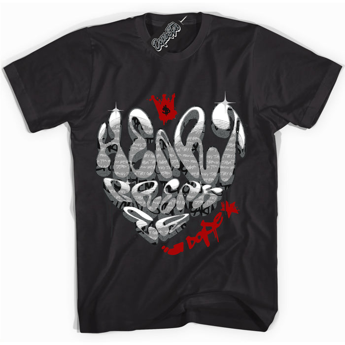 Cool Black Shirt with “ Heartbreaker Graffiti ” design that perfectly matches Rebellionaire 1s Sneakers.