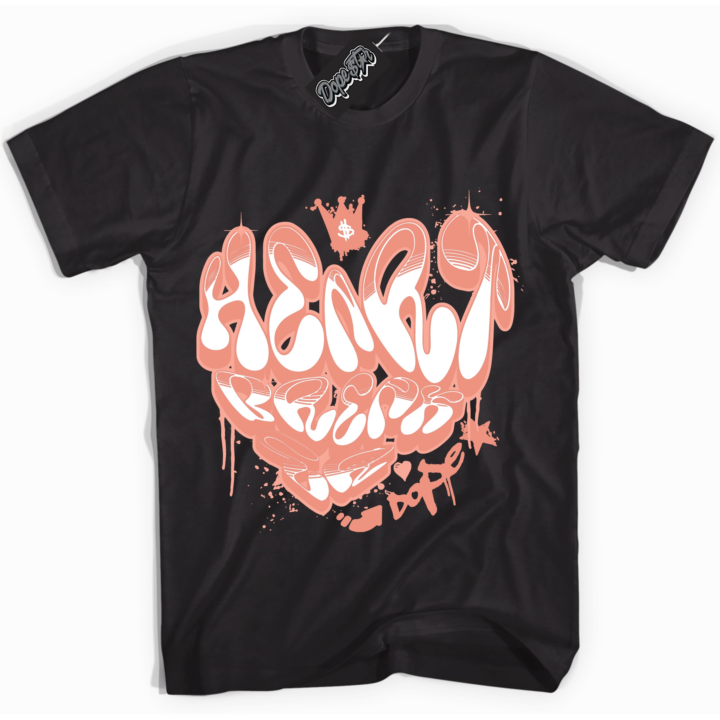 Dunk Low Light Wild Mango 'Heartbreaker Graffiti' Shirt – Black Streetwear T-Shirt | Sneaker Matching Tee for Dunk Low Light Wild Mango | Urban Fashion for Heartbreaker Graffiti | Men's & Women's Streetwear Outfit by Sneaker Shirts Outlet.