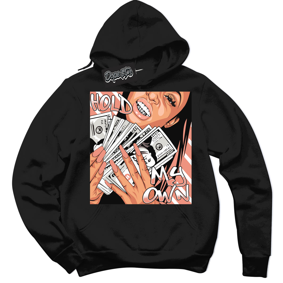 Dunk Low Light Wild Mango 'Hold My Own' Hoodie – Black Streetwear Sweatshirt | Sneaker Matching Hoodie for Dunk Low Light Wild Mango | Urban Fashion for Hold My Own | Men's & Women's Streetwear Outfit by Sneaker Shirts Outlet.
