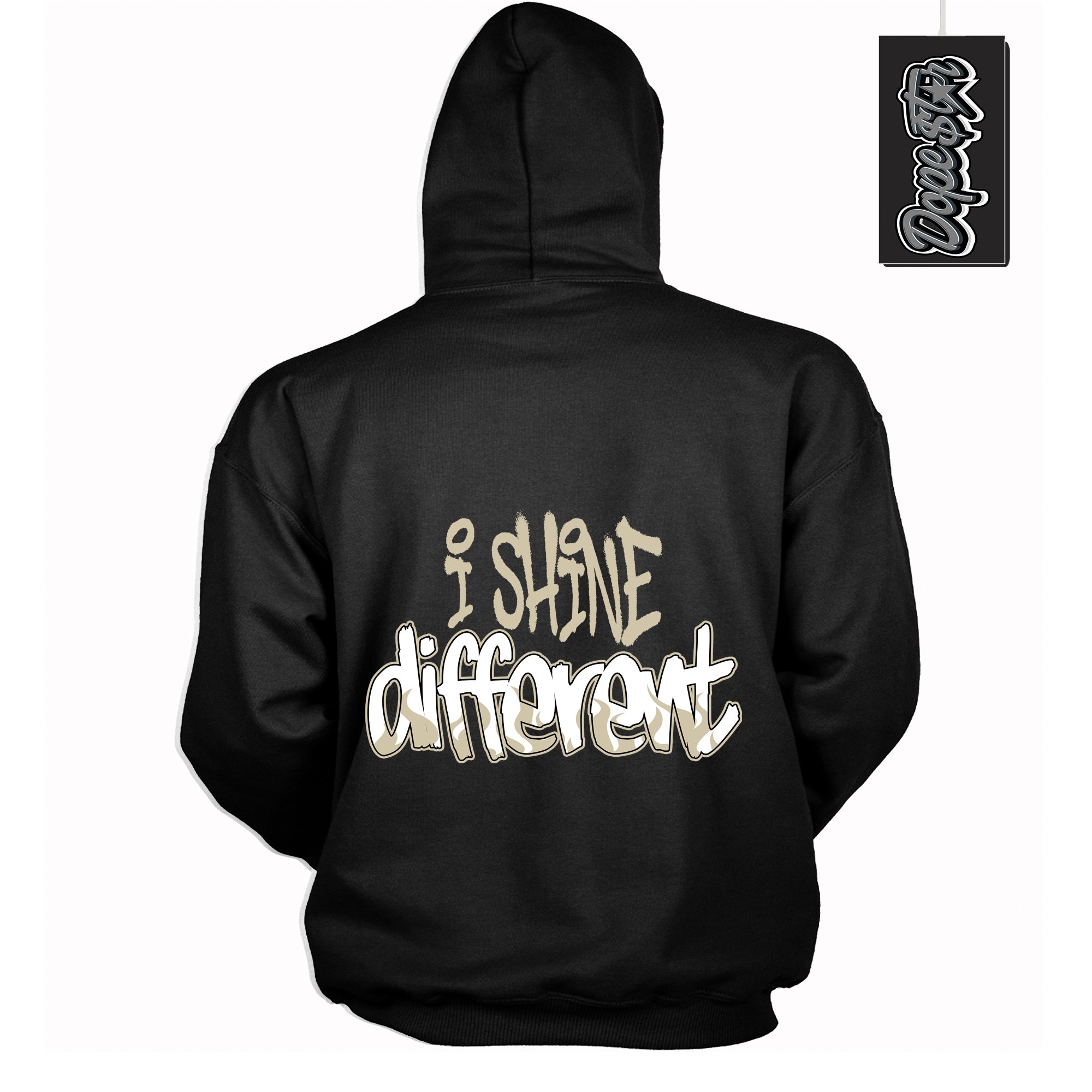 Cool Black Hoodie with “ I Shine Different ”  design that Perfectly Matches  Gratitude 11s Sneakers.