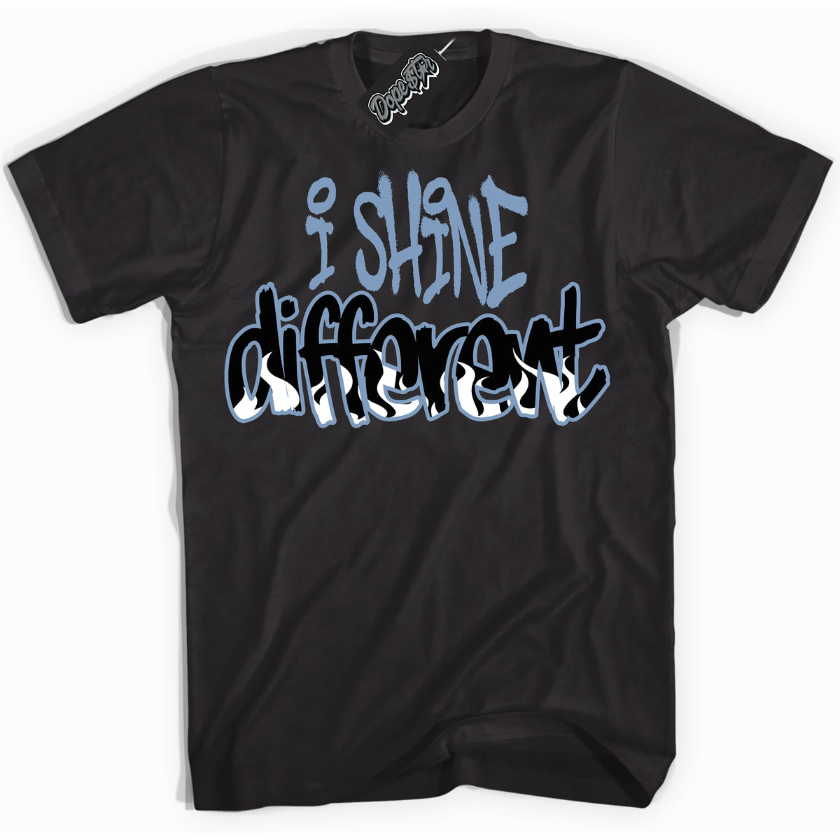 Cool Black Shirt with “ I Shine Different” design that perfectly matches Reverse Oreo 6s Sneakers.