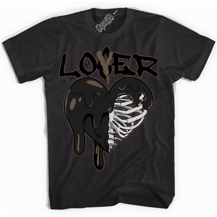 Cool Black Shirt with “Lover Loser” design that perfectly matches the Jumpman Jack TR Travis Scott Dark Mocha Sneakers.
