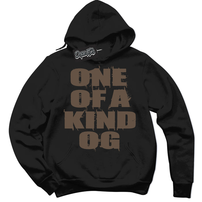 Cool Black Hoodie with “One Of A Kind” design that Perfectly Matches Jumpman Jack TR Travis Scott Dark Mocha Sneakers.