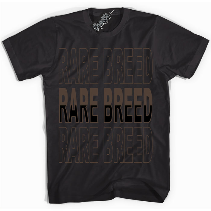 Cool Black Shirt with “Rare Breed” design that perfectly matches the Jumpman Jack TR Travis Scott Dark Mocha Sneakers.