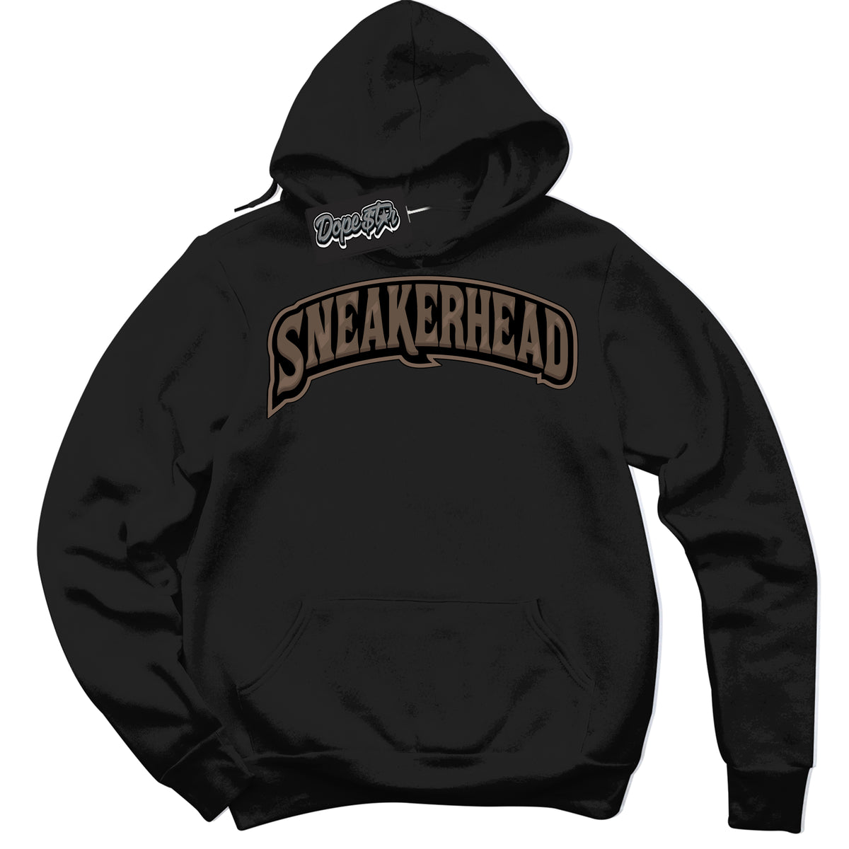 Cool Black Hoodie with “Sneakerhead” design that Perfectly Matches Jumpman Jack TR Travis Scott Dark Mocha Sneakers.