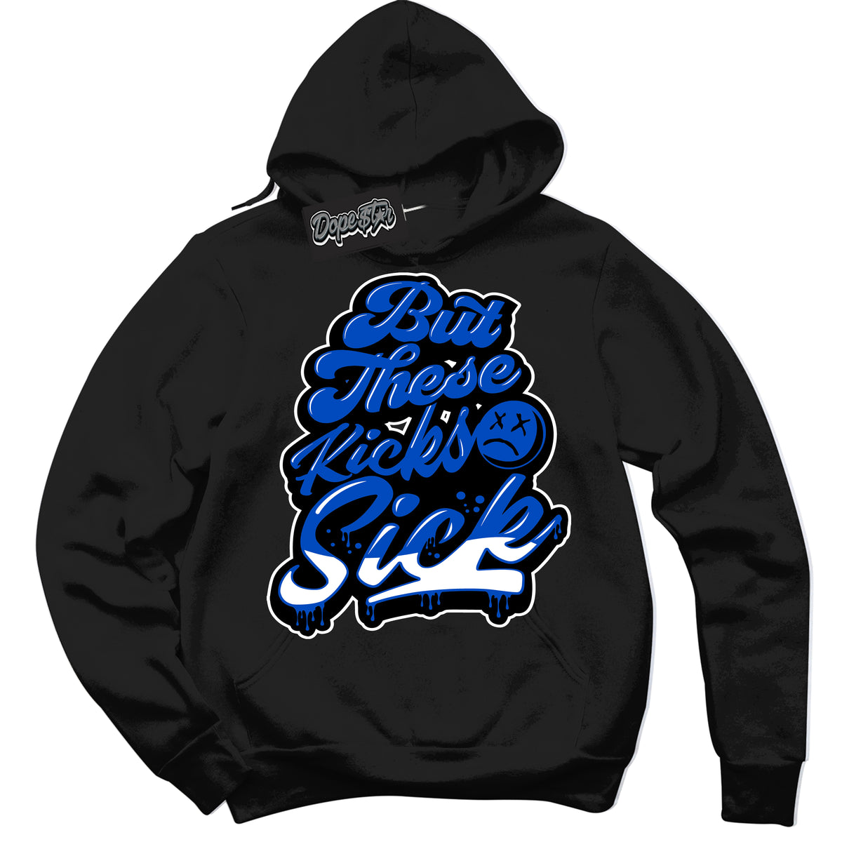 Dunk Low Astronomy Blue 'Kick Sick' Hoodie – Black Streetwear Sweatshirt | Sneaker Matching Hoodie for Dunk Low Astronomy Blue | Men's & Women's Streetwear Outfit by Sneaker Shirts Outlet.
