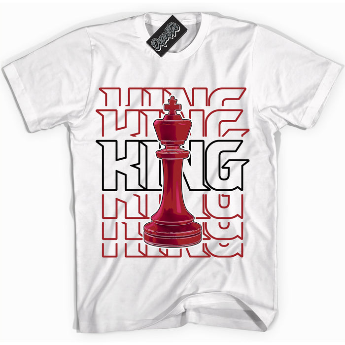 Cool White graphic tee with “ King Chess ” print, that perfectly matches Lost And Found 1s sneakers 