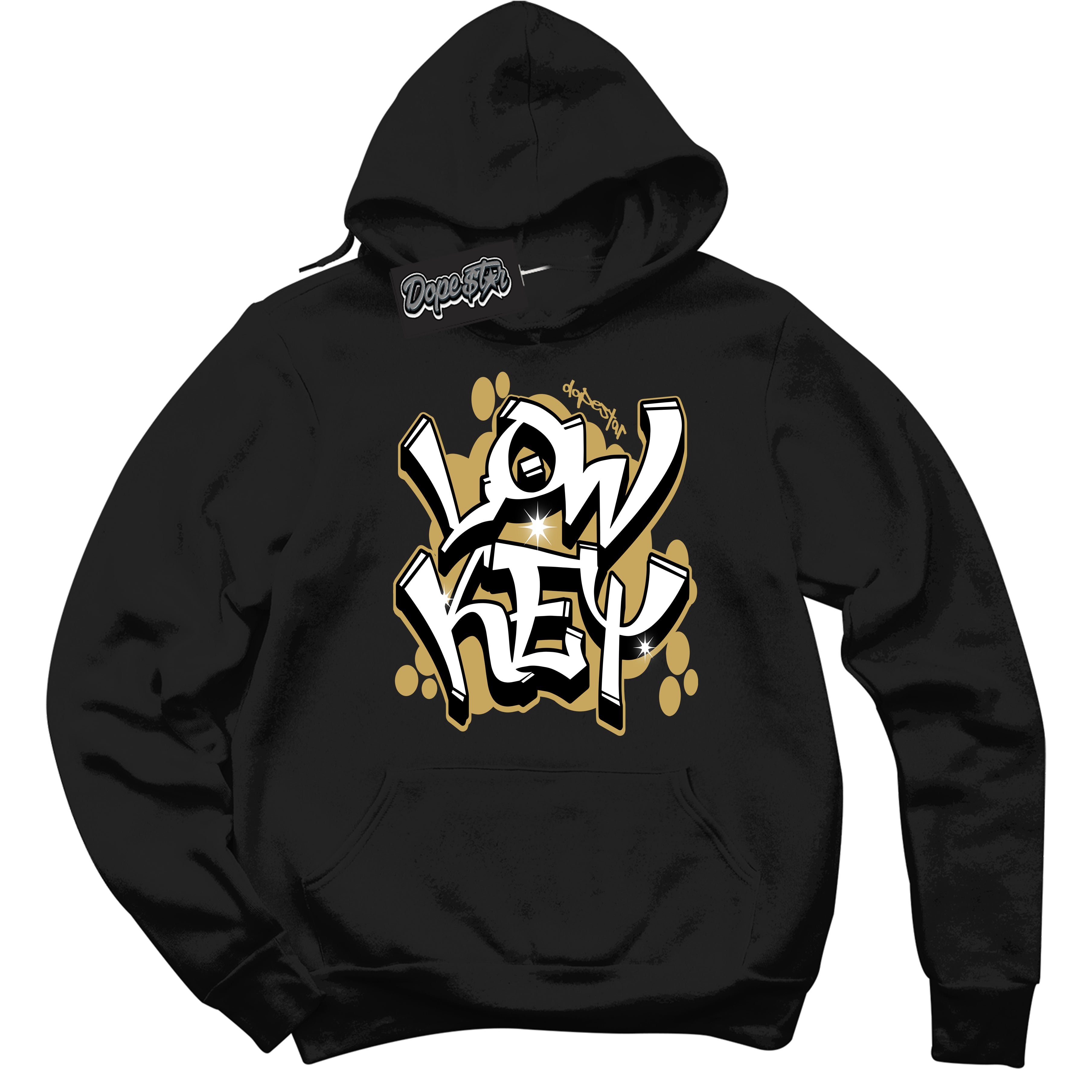 Black “Low Key” Hoodie by Dope Star Brand®, styled to match Rookie of The Year 1s sneakers
