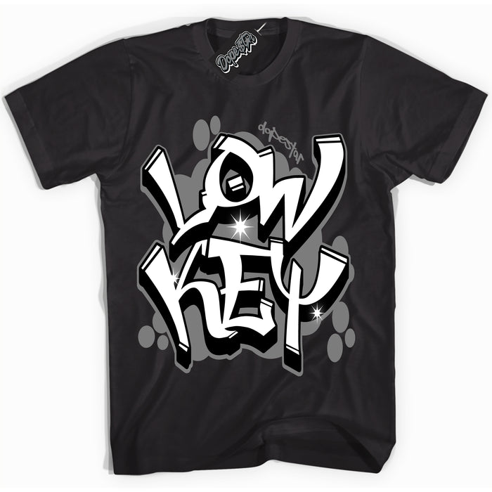 Black “Low Key” T-shirt by Dope Star Brand®, styled to match Shadow 1s sneakers