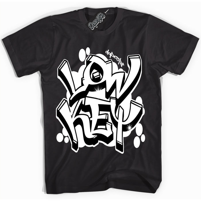 Black “Low Key” T-shirt by Dope Star Brand®, styled to match Panda Dunk sneakers
