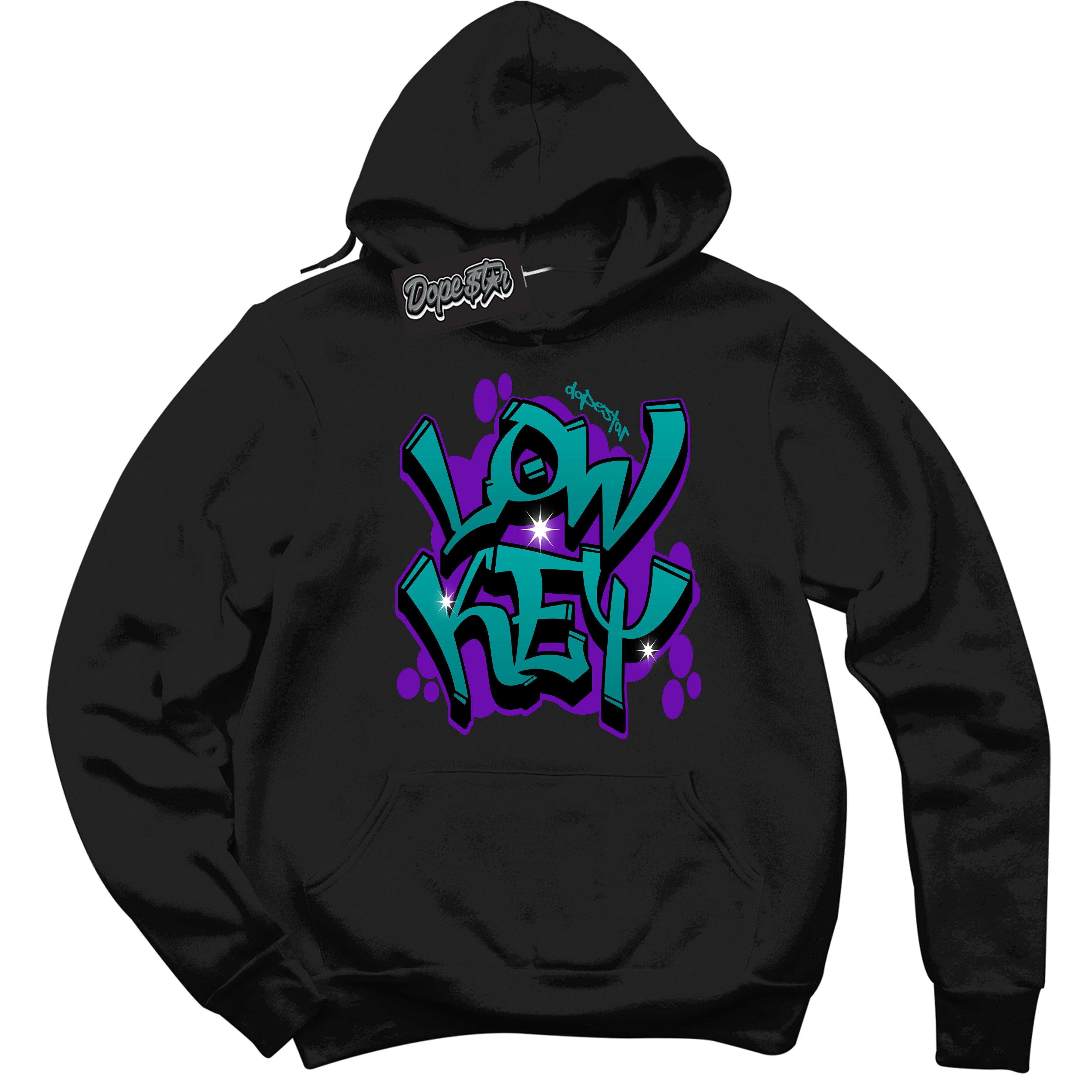 Black “Low Key” Hoodie by Dope Star Brand®, styled to match Wizard Dunk sneakers
