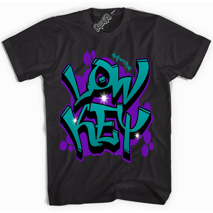Black “Low Key” T-shirt by Dope Star Brand®, styled to match Wizard Dunk sneakers
