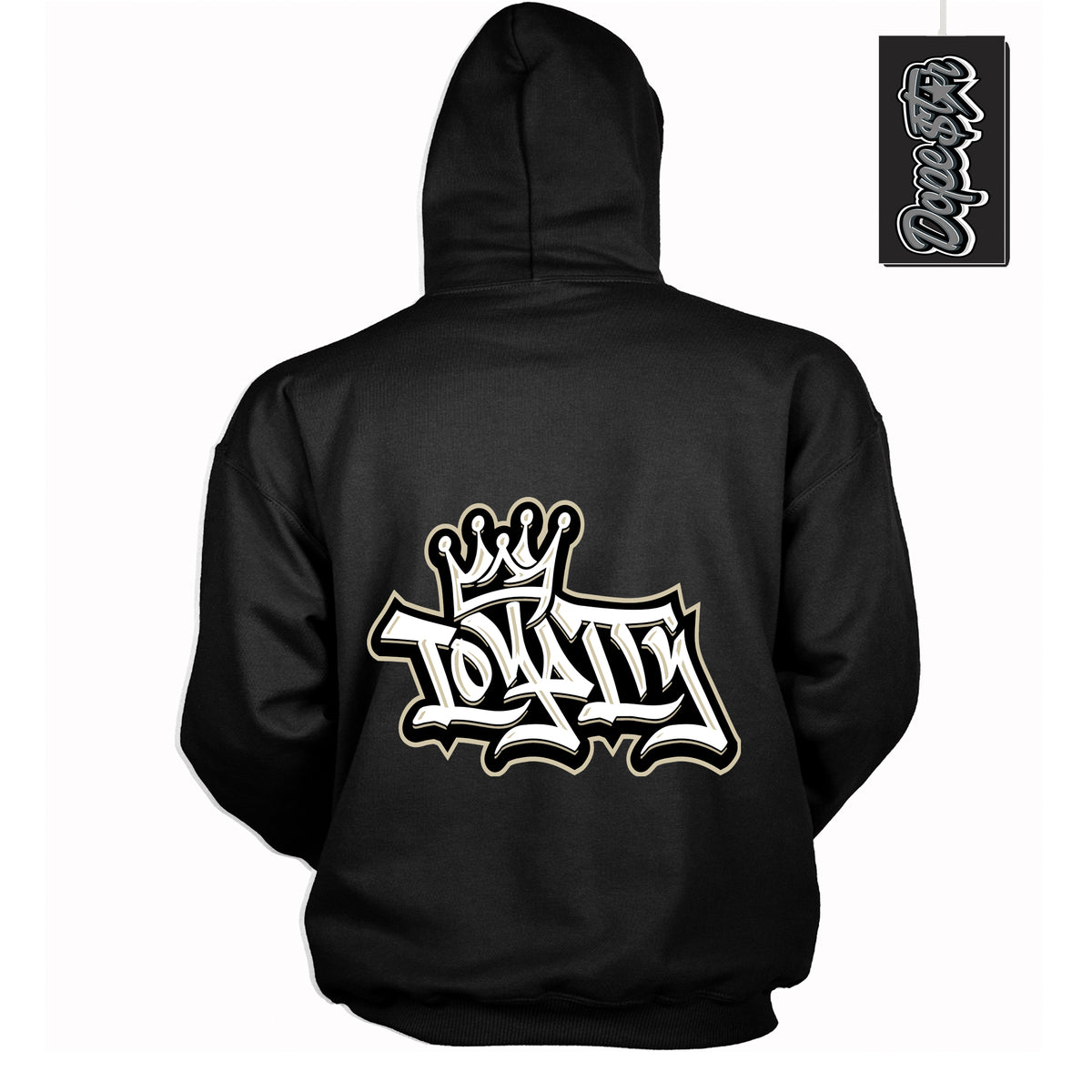 Cool Black Hoodie with “ Loyalty Crown ”  design that Perfectly Matches  Gratitude 11s Sneakers.
