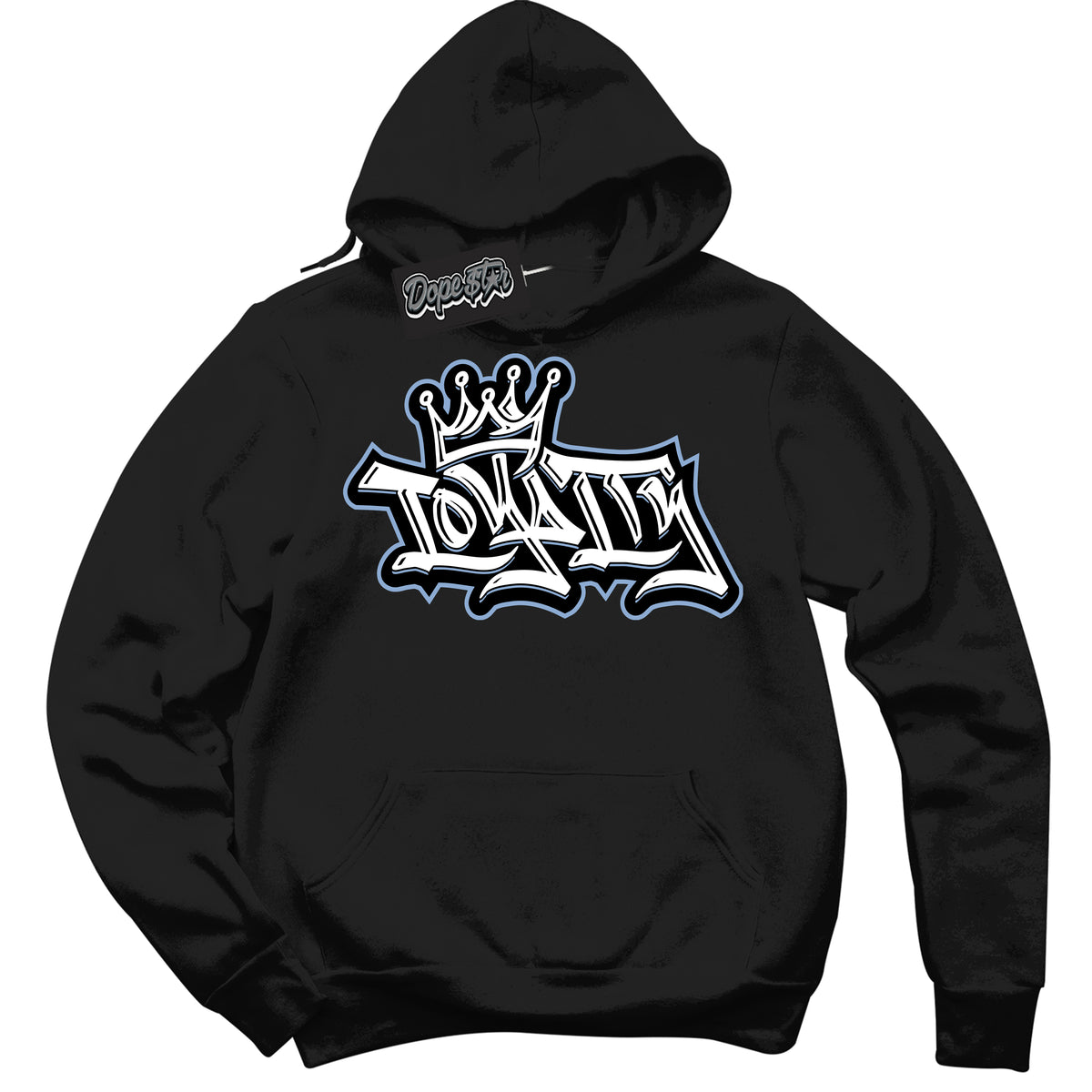 Cool Black Hoodie with “ Loyalty Crown ”  design that Perfectly Matches Reverse Oreo 6s Sneakers.