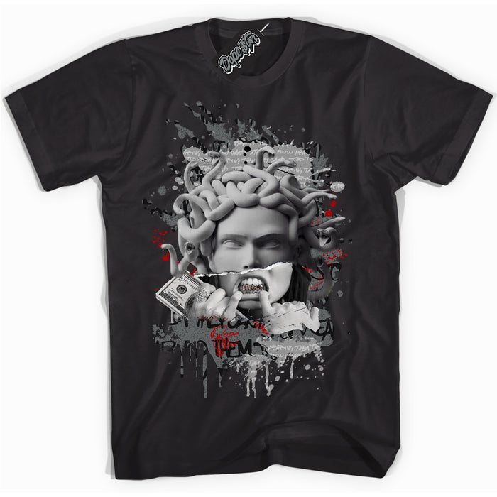 Cool Black Shirt with “ Medusa ” design that perfectly matches Rebellionaire 1s Sneakers.