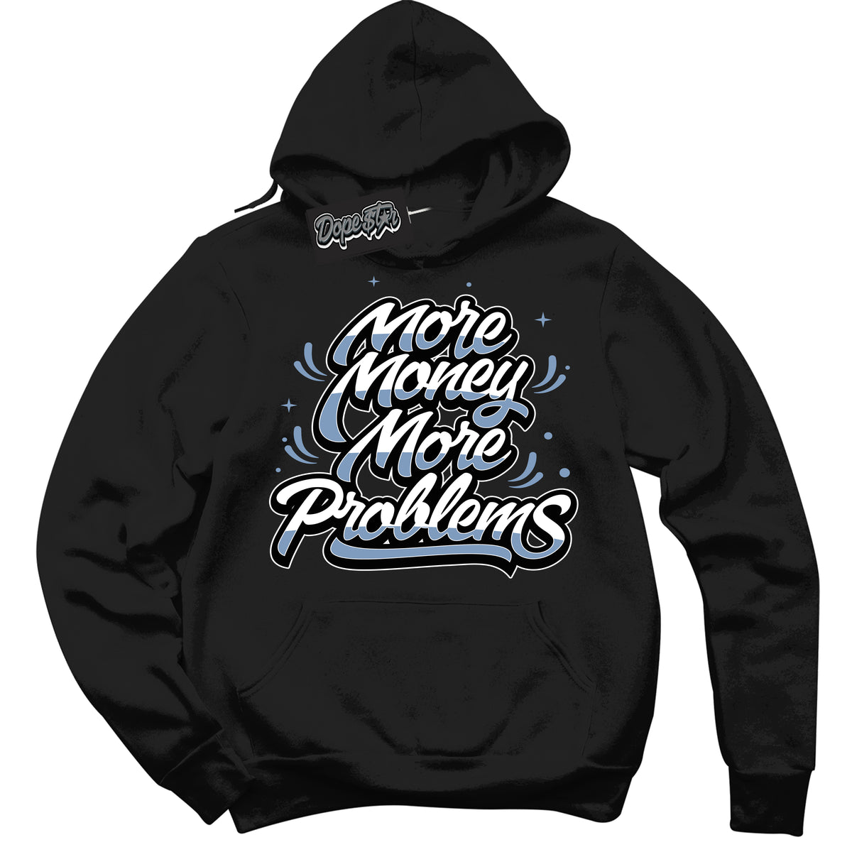 Cool Black Hoodie with “ More Money More Problems ”  design that Perfectly Matches Reverse Oreo 6s Sneakers.