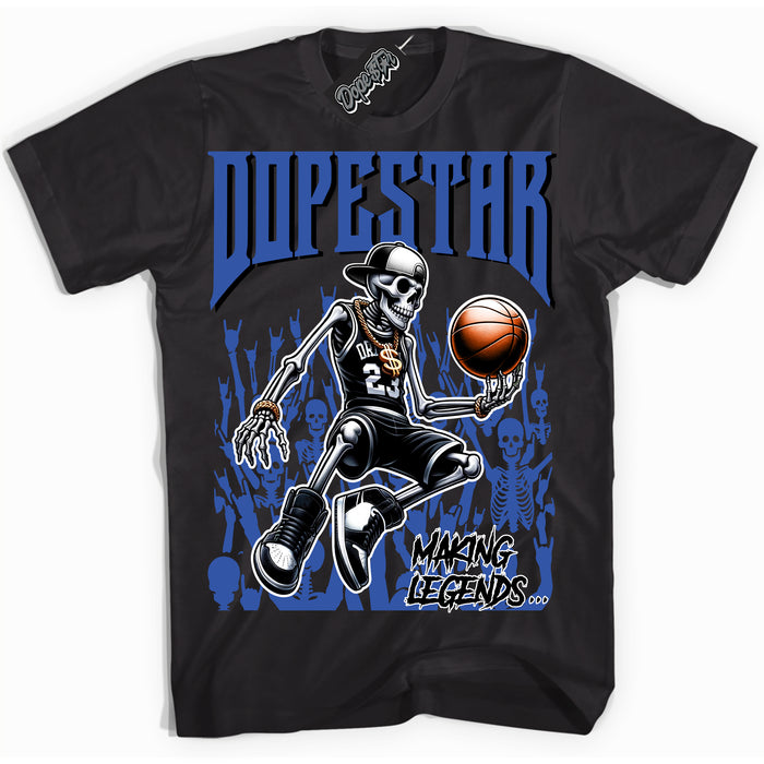 Dunk Low Astronomy Blue 'Making Legends' Shirt – Black Streetwear T-Shirt | Sneaker Matching Tee for Dunk Low Astronomy Blue | Men's & Women's Streetwear Outfit by Sneaker Shirts Outlet.
