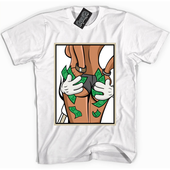 Cool White Shirt with “ Money Hands” design that perfectly matches Gratitude 11s Sneakers.