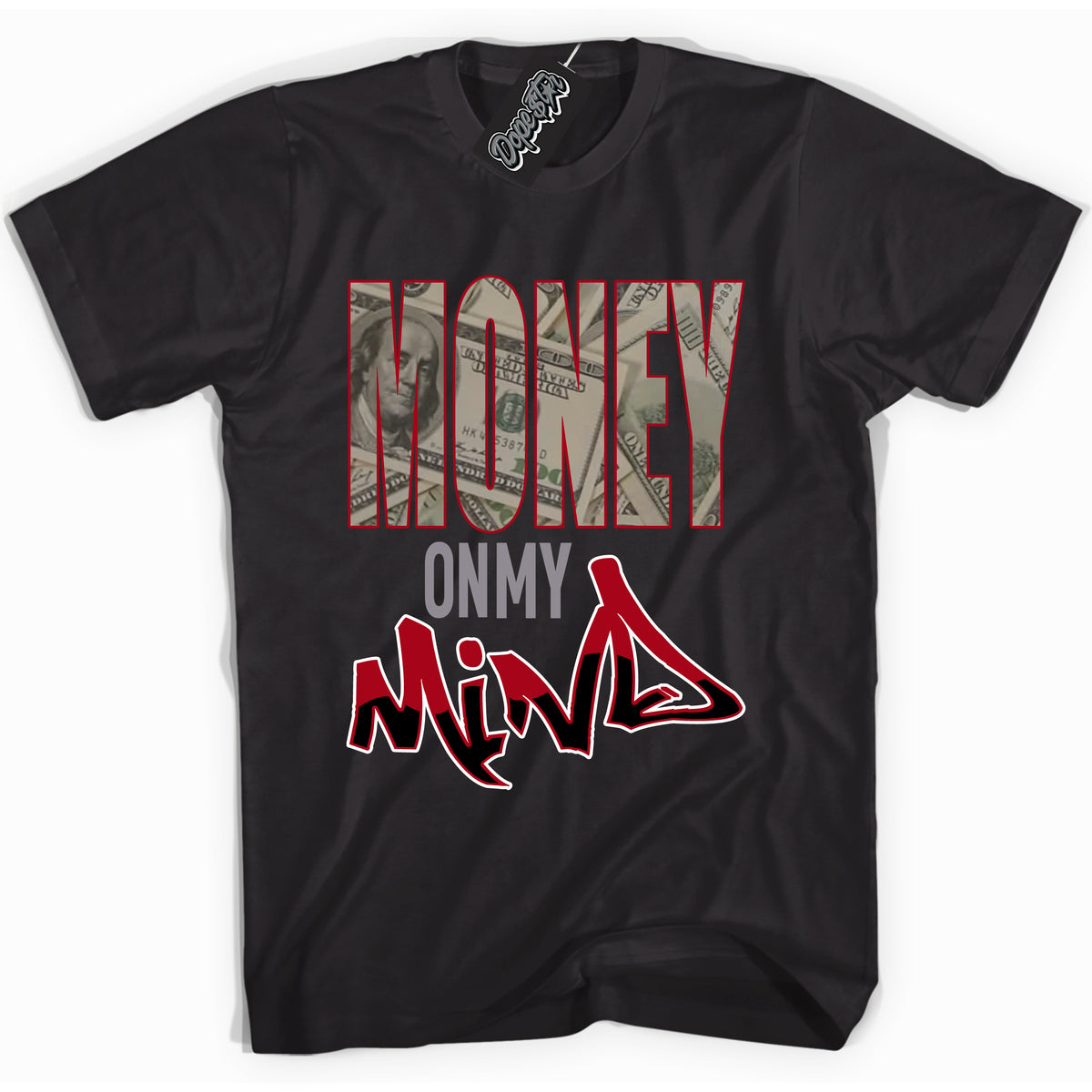 Cool Black Shirt with “ Money On My Mind” design that perfectly matches Bred Reimagined 4s Jordans.
