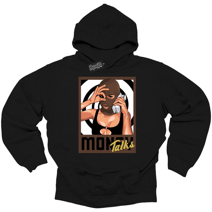 Cool Black Graphic DopeStar Hoodie with “ Money Talks “ print, that perfectly matches Palomino 1s sneakers