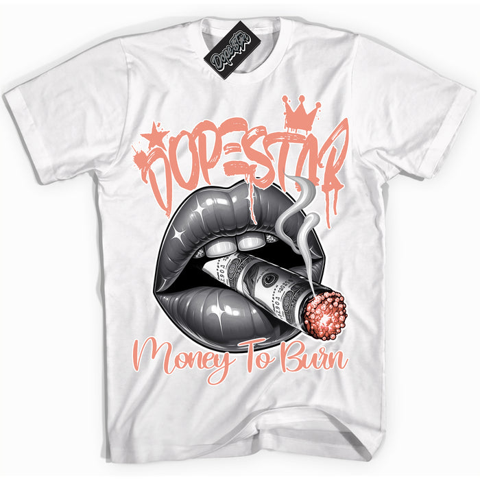 Dunk Low Light Wild Mango 'Money To Burn' Shirt – White Streetwear T-Shirt | Sneaker Matching Tee for Dunk Low Light Wild Mango | Urban Fashion for Money To Burn | Men's & Women's Streetwear Outfit by Sneaker Shirts Outlet.