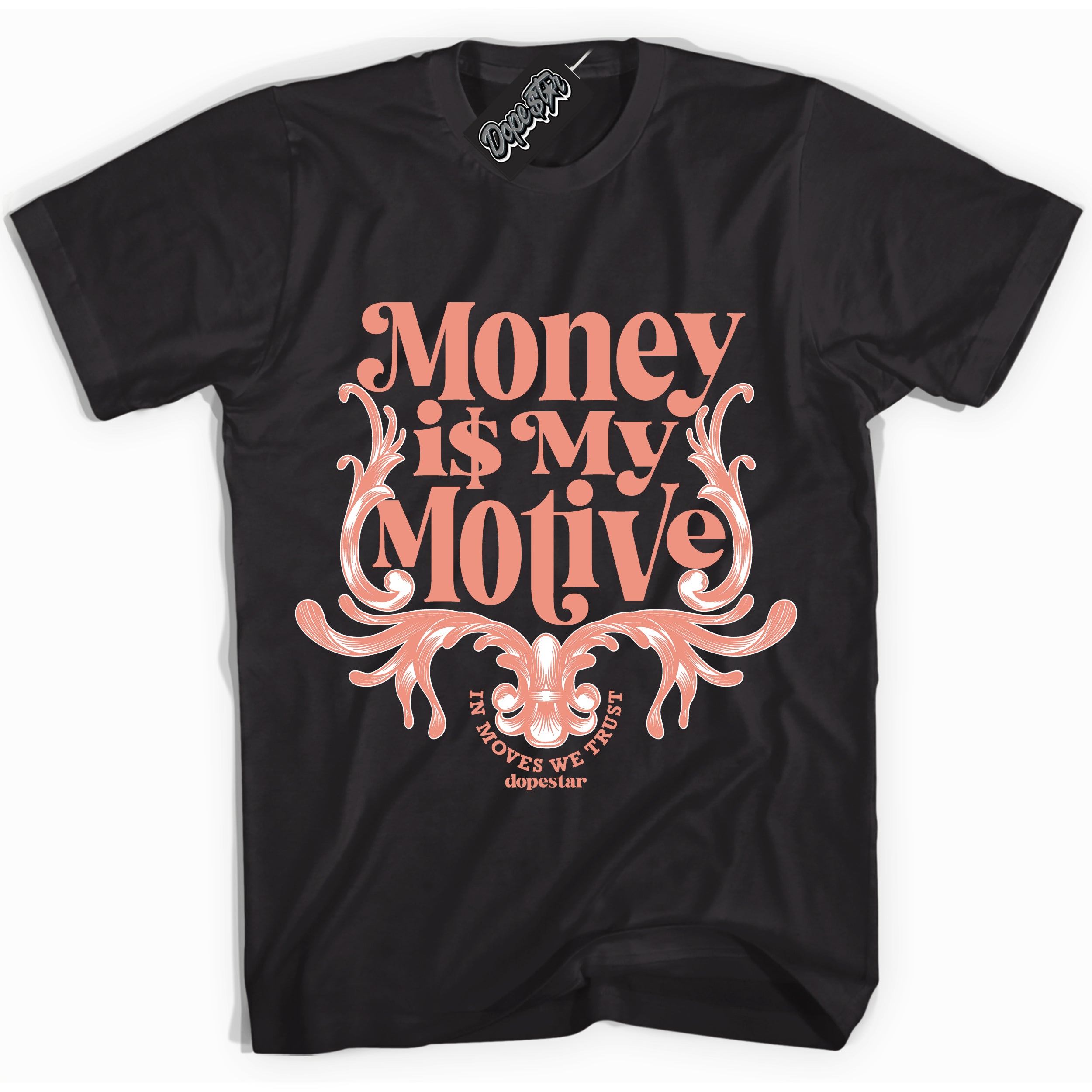 Dunk Low Light Wild Mango 'Money Is My Motive' Shirt – Black Streetwear T-Shirt | Sneaker Matching Tee for Dunk Low Light Wild Mango | Urban Fashion for Money Is My Motive | Men's & Women's Streetwear Outfit by Sneaker Shirts Outlet.