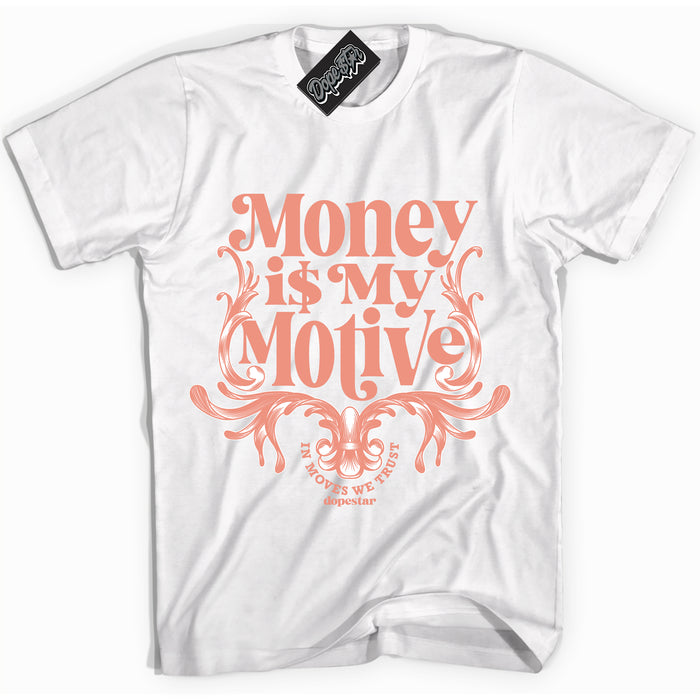 Dunk Low Light Wild Mango 'Money Is My Motive' Shirt – White Streetwear T-Shirt | Sneaker Matching Tee for Dunk Low Light Wild Mango | Urban Fashion for Money Is My Motive | Men's & Women's Streetwear Outfit by Sneaker Shirts Outlet.