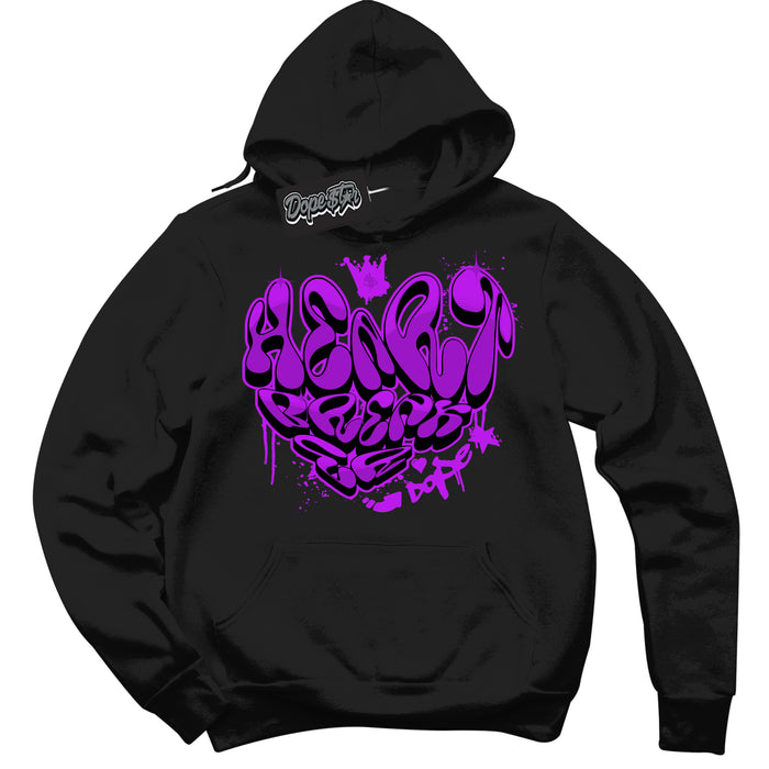 Cool Black Hoodie with “ Heartbreaker Graffiti ”  design that Perfectly Matches RTKT Genesis Dunk Sneakers.