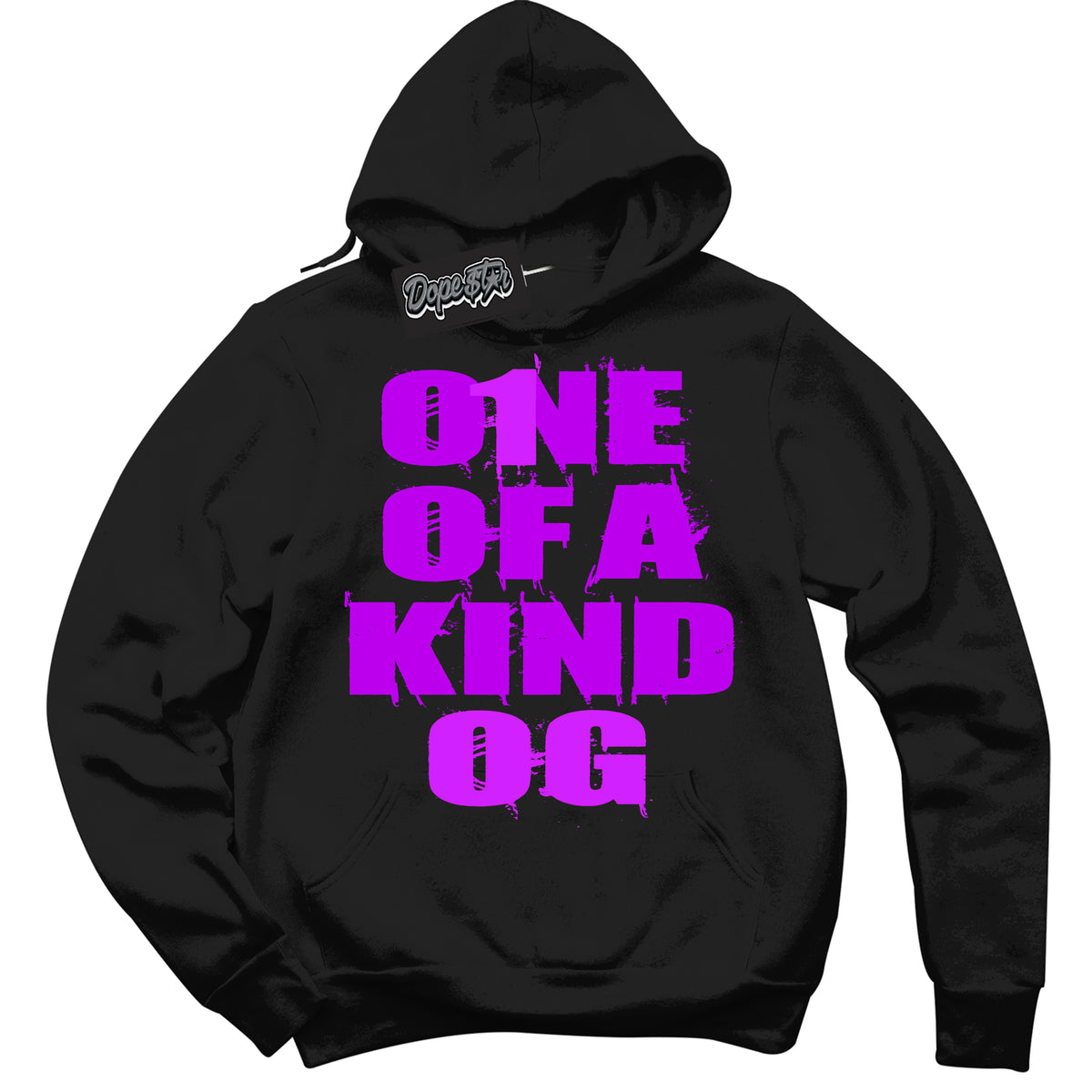 Cool Black Hoodie with “ One Of A Kind ”  design that Perfectly Matches RTKT Genesis Dunk Sneakers.